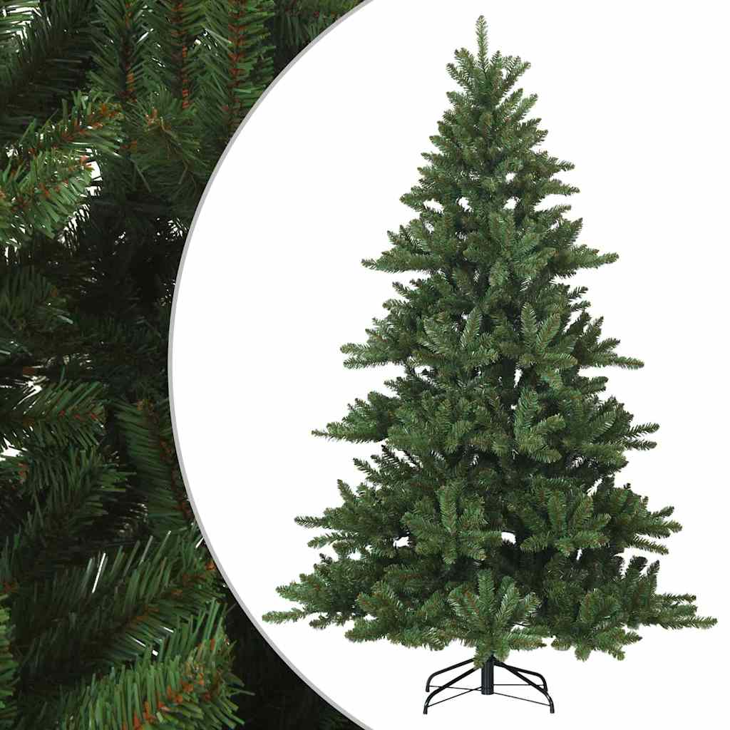 Kunstigt Hinged Juletræ med stativ Grøn 210 cm PVC, stål