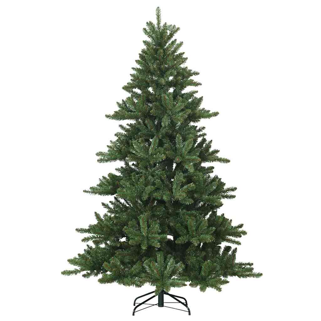 Kunstigt Hinged Juletræ med stativ Grøn 210 cm PVC, stål