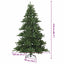 Kunstigt Hinged Juletræ med stativ Grøn 210 cm PVC, stål