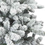 Kunstigt bøjelig juletræ snefløjtet Hvid 150 cm PVC, stål