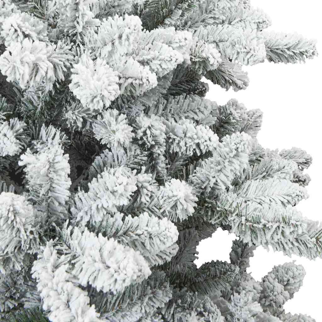 Kunstigt bøjelig juletræ snefløjtet Hvid 150 cm PVC, stål
