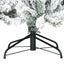 Kunstigt bøjelig juletræ snefløjtet Hvid 180 cm PVC, stål