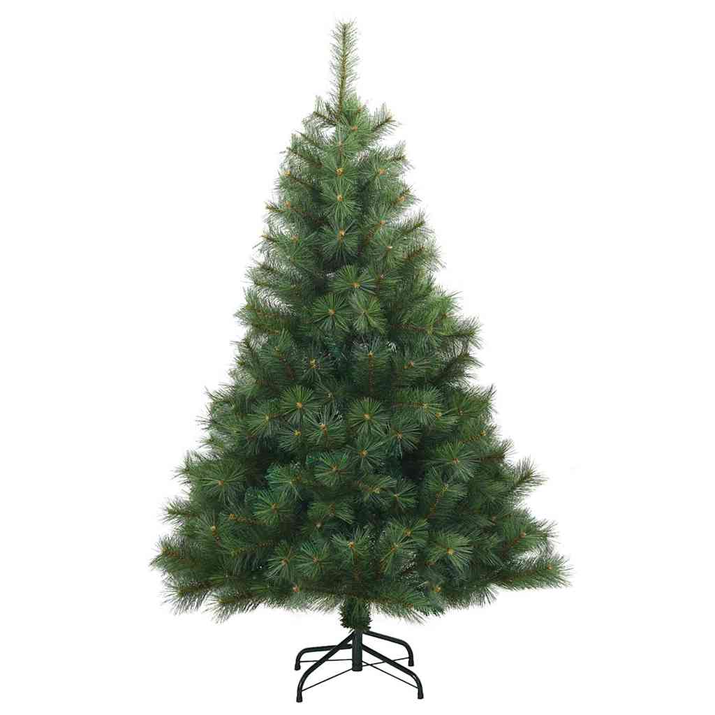 Kunstigt Hinged Juletræ med stativ Grøn 150 cm PVC, stål