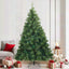 Kunstigt Hinged Juletræ med stativ Grøn 210 cm PVC, stål
