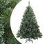Kunstigt bøjelig juletræ snefløjtet Grøn 150 cm PVC, stål
