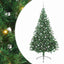 Kunstig Forbelyst Juletræ med 300 LED'er Grøn 240 cm PVC