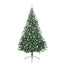 Kunstig Forbelyst Juletræ med 300 LED'er Grøn 240 cm PVC