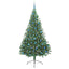 Kunstig Forbelyst Juletræ med 300 LED'er Grøn 240 cm PVC