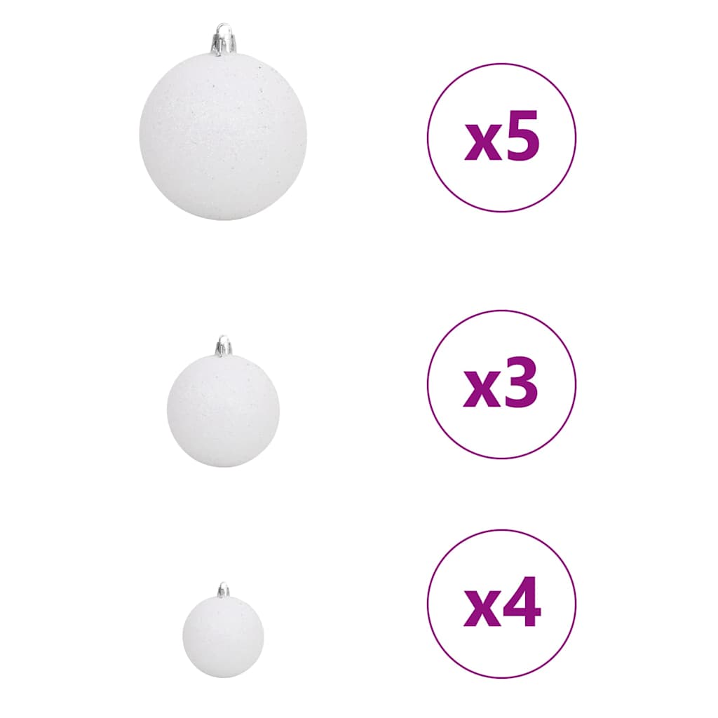 Kunstig Forbelyst Juletræ med 150 LED'er Sort 120 cm PVC