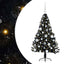 Kunstig Forbelyst Juletræ med 150 LED'er Sort 120 cm PVC