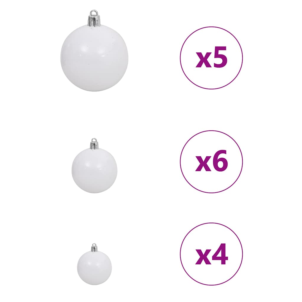 Kunstig Forbelyst Juletræ med 150 LED'er Sort 150 cm PVC