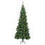 Hjørne Kunstigt Juletræ med 300 LED'er Grøn 180 cm PVC og metal