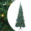Hjørne Kunstigt Juletræ med 300 LED'er Grøn 180 cm PVC og metal