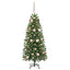 Kunstigt juletræ med 150 LED'er Grøn 120 cm PE og PVC