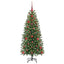 Kunstigt juletræ med 150 LED'er Grøn 120 cm PE og PVC