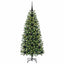 Kunstigt juletræ med 150 LED'er Grøn 120 cm PE og PVC