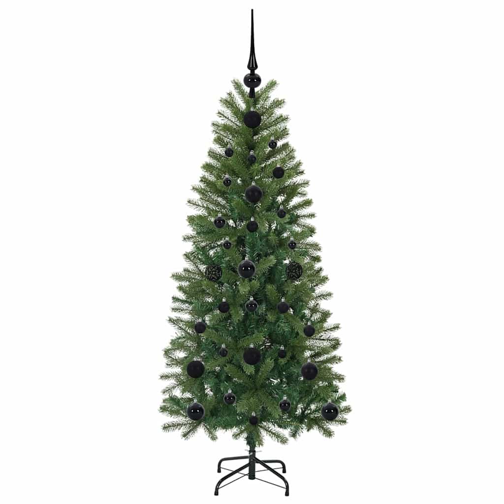 Kunstigt juletræ med 150 LED'er Grøn 120 cm PE og PVC