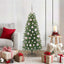 Kunstigt juletræ med 150 LED'er Grøn 120 cm PE og PVC