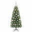 Kunstigt juletræ med 150 LED'er Grøn 120 cm PE og PVC