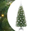Kunstigt juletræ med 150 LED'er Grøn 120 cm PE og PVC