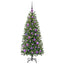 Kunstigt juletræ med 150 LED'er Grøn 120 cm PE og PVC