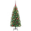 Kunstigt juletræ med 150 LED'er Grøn 120 cm PE og PVC