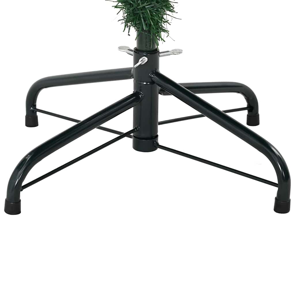 Kunstigt juletræ med 150 LED'er Grøn 150 cm PE og PVC