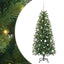 Kunstigt juletræ med 150 LED'er Grøn 150 cm PE og PVC