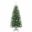 Kunstigt juletræ med 150 LED'er Grøn 150 cm PE og PVC