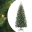 Kunstigt juletræ med 150 LED'er Grøn 150 cm PE og PVC