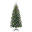 Kunstigt juletræ med 150 LED'er Grøn 150 cm PE og PVC
