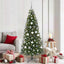 Kunstigt juletræ med 300 LED'er Grøn 180 cm PE og PVC