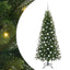 Kunstigt juletræ med 300 LED'er Grøn 180 cm PE og PVC
