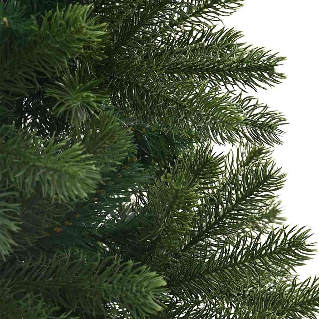 Kunstigt juletræ med 300 LED'er Grøn 180 cm PE og PVC