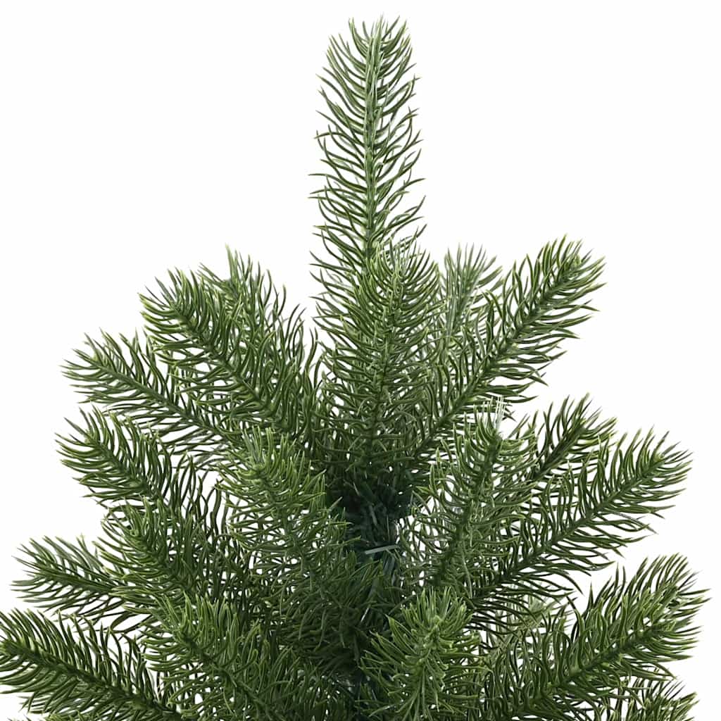 Kunstigt juletræ med 300 LED'er Grøn 180 cm PE og PVC
