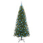 Kunstigt juletræ med 300 LED'er Grøn 180 cm PE og PVC