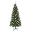 Kunstigt juletræ med 300 LED'er Grøn 210 cm PE og PVC