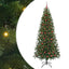 Kunstigt juletræ med 300 LED'er Grøn 210 cm PE og PVC