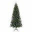 Kunstigt juletræ med 300 LED'er Grøn 210 cm PE og PVC