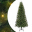 Kunstigt juletræ med 300 LED'er Grøn 240 cm PE og PVC