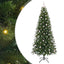 Kunstigt juletræ med 300 LED'er Grøn 240 cm PE og PVC