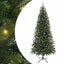 Kunstigt juletræ med 300 LED'er Grøn 240 cm PE og PVC