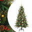 Kunstigt Hinged Juletræ med 150 LED'er Grøn 120 cm PE og PVC