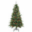 Kunstigt Hinged Juletræ med 150 LED'er Grøn 150 cm PE og PVC