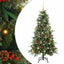 Kunstigt Hinged Juletræ med 150 LED'er Grøn 150 cm PE og PVC