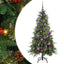 Kunstigt Hinged Juletræ med 150 LED'er Grøn 150 cm PE og PVC
