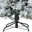 Kunstigt Hinged Juletræ med 300 LED'er Hvid 210 cm PE og PVC