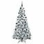 Kunstigt Hinged Juletræ med 300 LED'er Hvid 210 cm PE og PVC