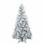 Kunstigt Hinged Juletræ med 300 LED'er Hvid 240 cm PE og PVC