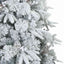 Kunstigt Hinged Juletræ med 300 LED'er Hvid 240 cm PE og PVC